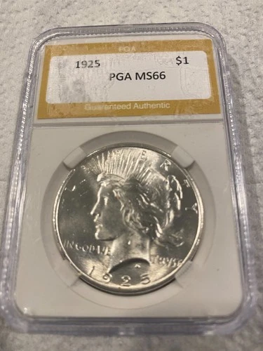 1925 Silver Peace Dollar MS66
