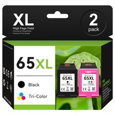 65 XL Ink Cartridges For HP 65XL ENVY 5010 5055 5052 Deskjet 2600 2652 3755 LOT