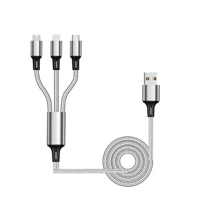 3in1 Fast USB Charging Cable Universal Multi Function CellPhone Charger Cord LOT