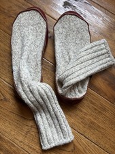 Acorn Slipper Socks Suede Leather Sole Wool B...