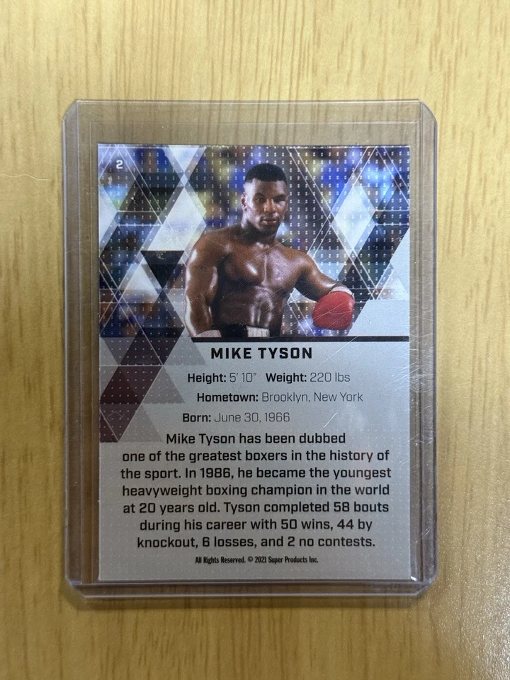 2021 Super Glow Sports Inaugural Edition - Mike Tyson #2 - Image 2 of 2