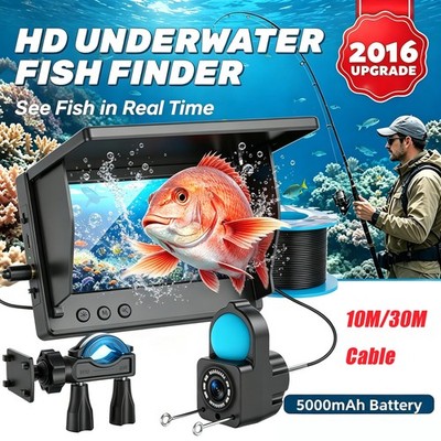 Underwater Fishing Camera,1080P HD, Fish Finder with 4.3''LCD Display,30M Cable,q