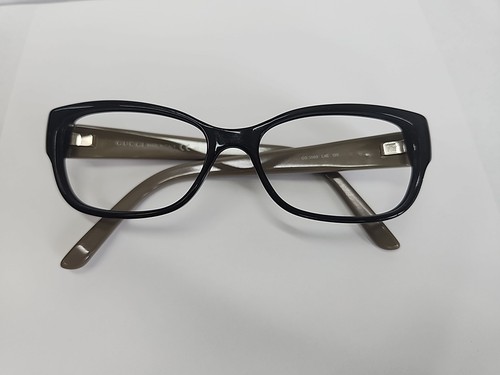Gucci GG 3569 L4E 52-15-135 Black/White/Beige Eyeglasses Frames Italy - Picture 5 of 5