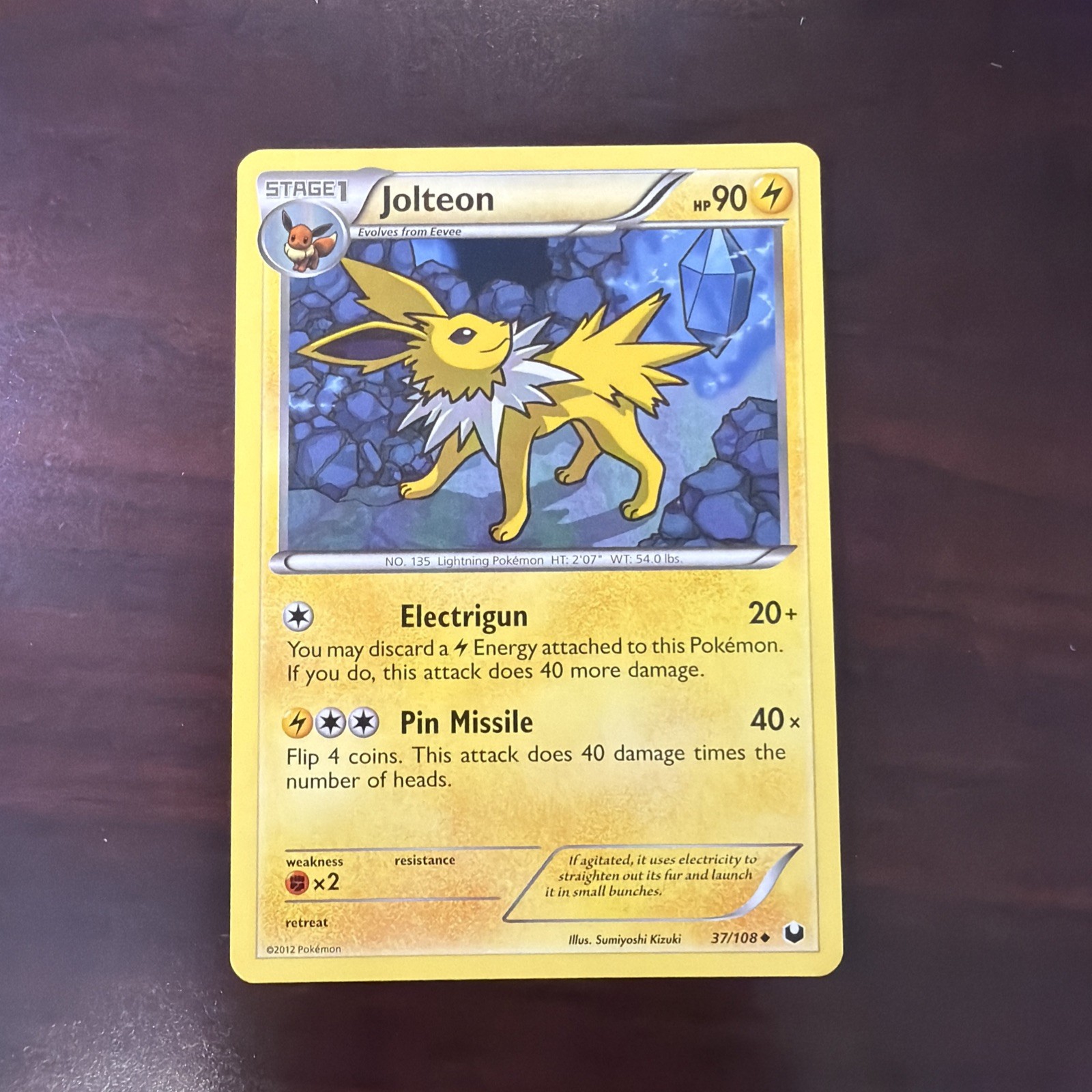 Jolteon 37/108 Uncommon Dark Explorers Normal LP-NM