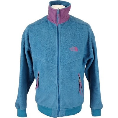 The North Face Fleece M Herren blau Vintage POLARTEC Lagenlook 90er Reißverschluss
