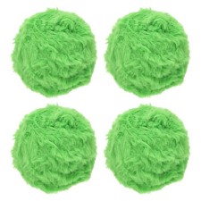 35yds Faux Fur Yarn, 4 Skeins 50g 0.4"OD Fuzzy Yarn Fluffy Yarn, Grass Green