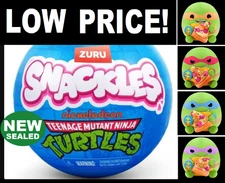 Snackles TMNT Plush Blind Surprise Donatello Michaelangelo Raphael Leonardo Zuru