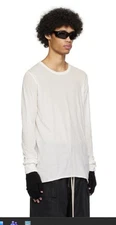 Rick Owens Off-White Basic Long Sleeve T-Shirt sz M