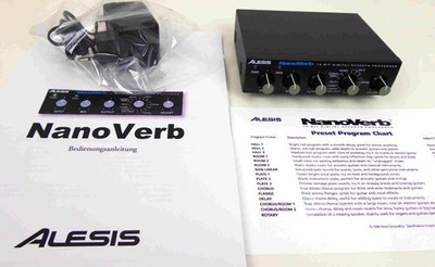 Alesis Nano-Verb Hall-Gerät Digital Reverb Delay Multieffektgerät Chorus Micro