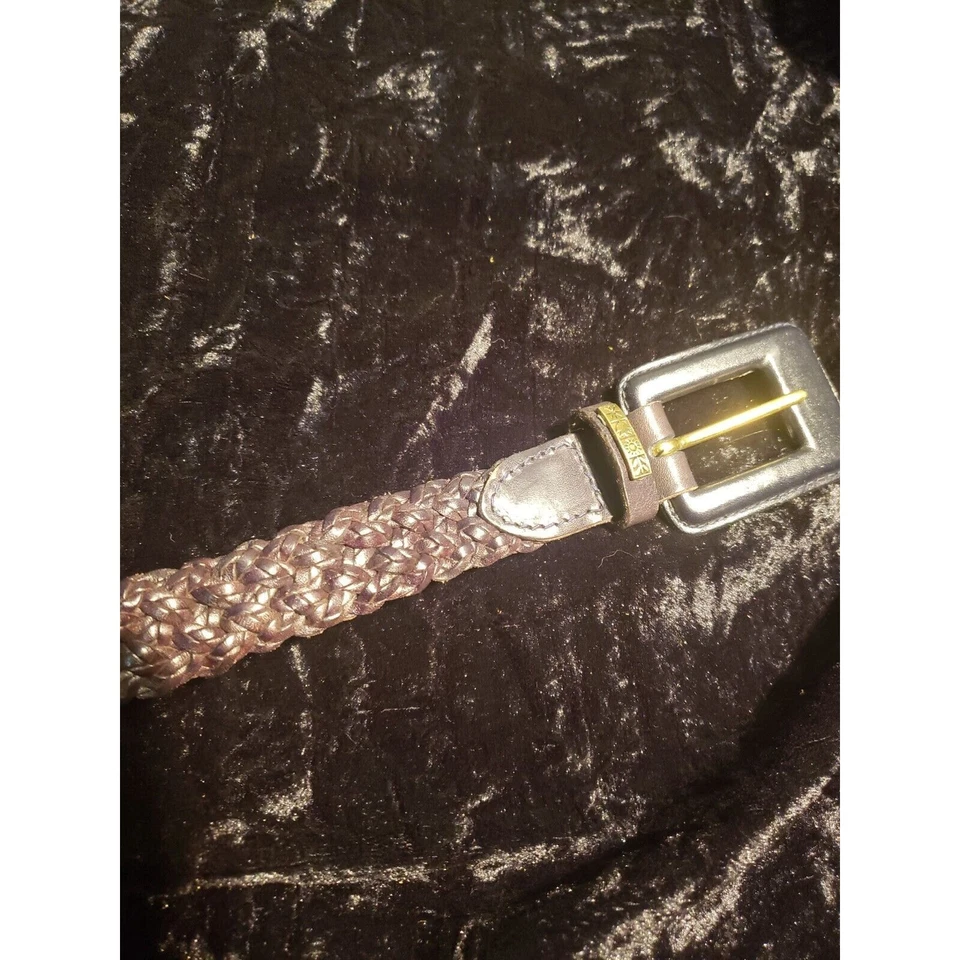 Talbots Braided Leather Belt Womens L Large Brown 6029 Casual Accessories - Image 2 of 4