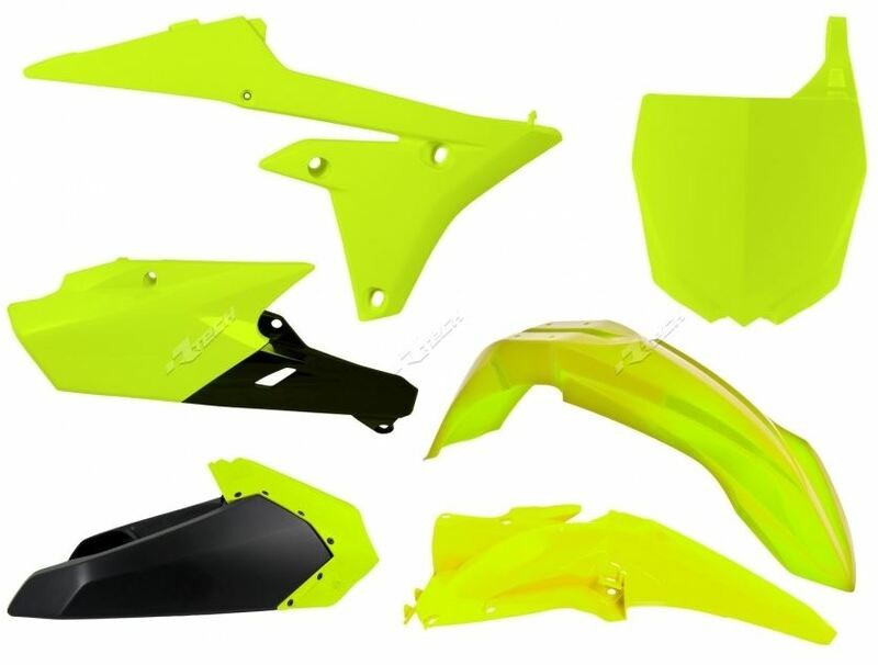 Kit plastique RACETECH jaune fluo pour briller sur les pistes avec votre Yamaha