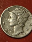 1945-P  Mercury SILVER Dime  in SOLID GOOD COND.  IMPORTANT YEAR In Our  History — photo 5