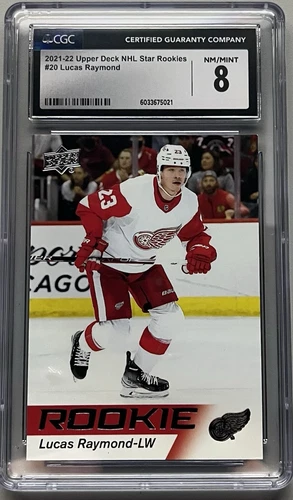 NHL 2021-22 NHL Star Rookies Box Set Lucas Raymond CGC NM/MINT 8 #20