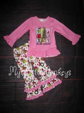 NEW Cindy Lou Grinch Who Stole Christmas Girls Boutique Outfit Dr Seuss