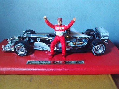 ホットウィール 1/18 フェラーリ F2003 シューマッハ Wチャンピオン 1/18 HOT WHEELS FERRARI F2003 IN CHROME 6 X WORLD CHAMPION MICHAEL