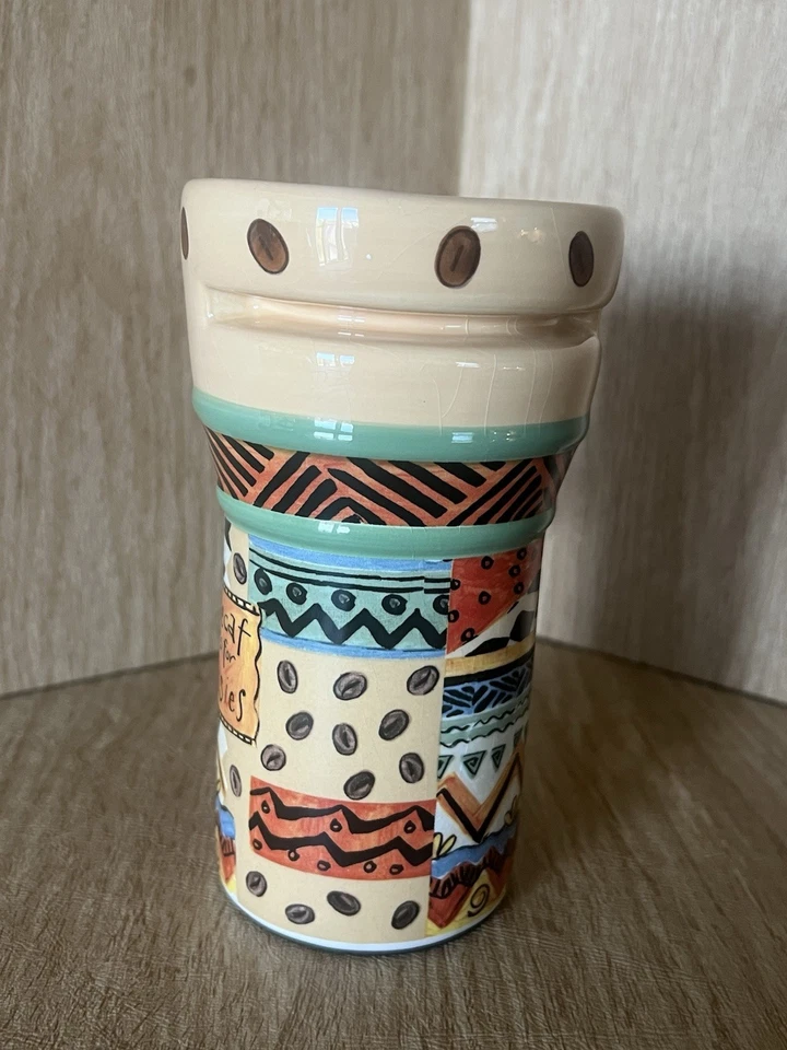 Taza de café té para llevar taza regalo divertido descafeinado es para maricas con tapa Foto 4 de 4