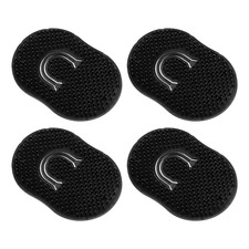 4 Pcs Pocket Palm Combs Men Hair Brush Beard Scrubber Scalp Massager Finger Loop