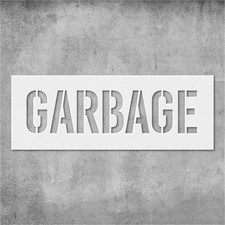 Reusable Garbage Stencil Template Reusable for Wall Art, DIY Crafts, Fabric Pain
