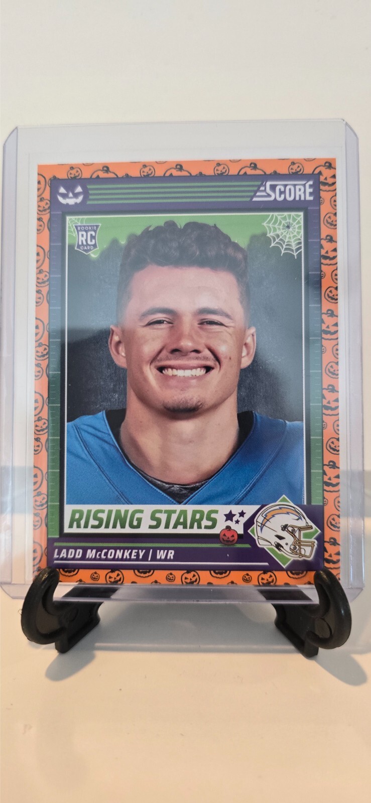 2024 Panini Score-A-Treat - Rising Stars Orange Pumpkins #34 Ladd McConkey (RC)