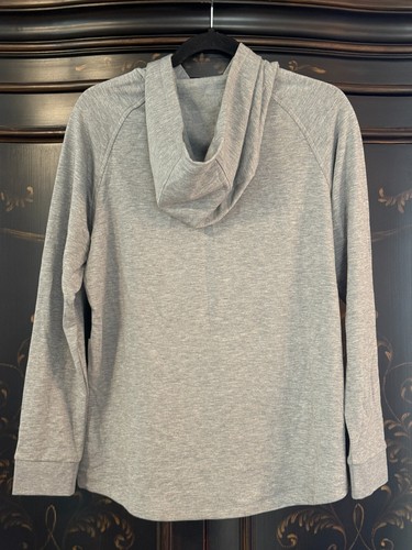 $94 FREE FLY Women's Bamboo Lightweight Fleece Hoodie | Heather Grey | Large - Picture 15 of 18