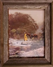 Barnwood Framed Western Print Pale Morning Mist