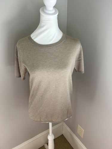 Max Mara Warren Fit Silk and Cashmere Top, Size M