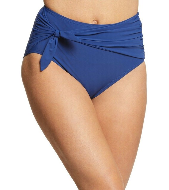 high waisted tie swim bottoms