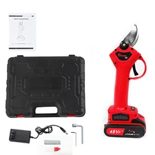 Cordless Electric Branch Scissors Pruning Shear Pruner Ratchet Cutter w/ Battery