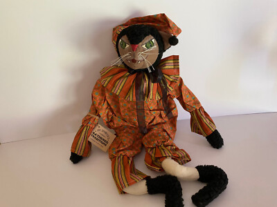 NWT Joe Spencer Blythe Halloween Cat 20'' Tall