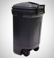 Garbage Can Outdoor Garden House Front Yard Home Durable Wheel Lid Trash Garbage Can Outdoor Garden House Front Yard Home Durable Wheel Lid Trash