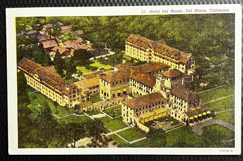 Hotel Del Monte, Del Monte, California Vintage Postcard 