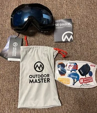 OutdoorMaster Ski Goggles OTG, Ski/Snowboard Goggles for Men, Women & Youth