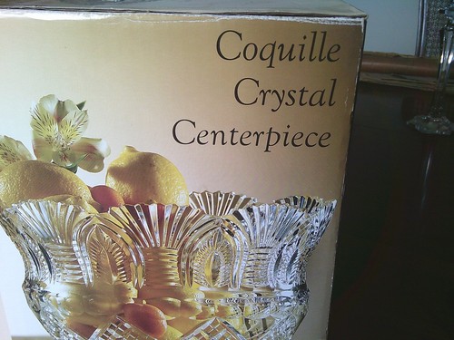 STUNNING Shannon by Godinger Crystal centrotavola piedini punch bowl 12" nuovo con etichetta - Foto 14 di 17