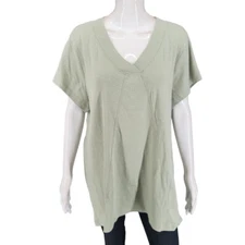 Canyon Retreat High-Low Everyday Top X-Large Sz Desert Sage Modern Tee Shirt