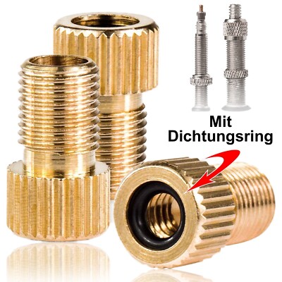 Fahrrad Ventil Adapter Dunlop Sclaverand Autoventil Ventiladapter Auto DV SV