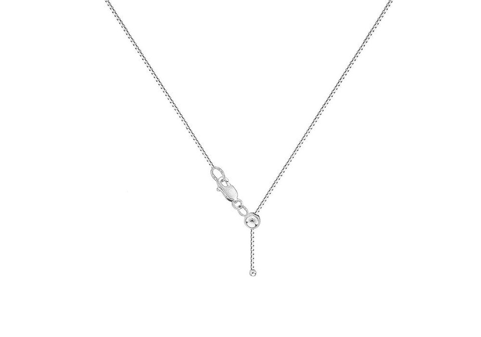 ASHINE 925 Sterling Silver Italian Box Chain Necklace – 0.8mm Thin, 16-30 Inch Lengths, Dainty & Sturdy