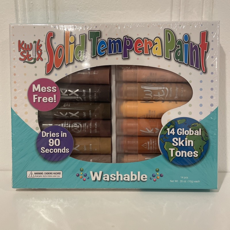 Kwik Stix Solid Tempera Paint Washable 14 Global Skin Tones