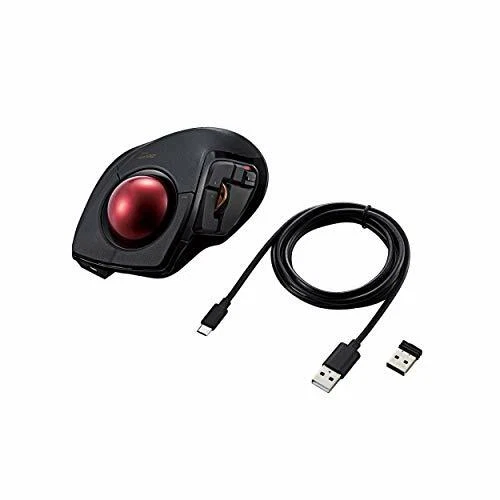 ELECOM Trackball Mouse M-DPT1MRBK 8-Button Wired / Wireless / Bluetooth NEW - Image 4 of 4