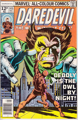 Marvel Daredevil, #145, 1977, Owl, Jim Shooter, Jim Mooney