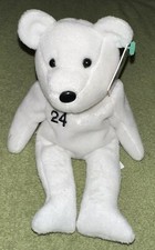 Salvino s Bamm Beano's Tino Martinez 24 White Bean Bear with Tags