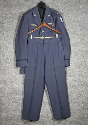 #ad #ad VINTAGE 40s 50s WWII Civil Air Patrol Uniform Wisconsin CAP Blues Jacket Pants $220.86