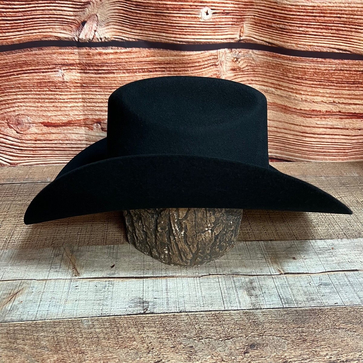 Mens Rodeo Faux Felt Wide Brim Western Cowboy Hat Tejana Vaquero - Foto 3