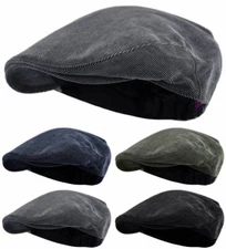 Men's Classy Corduroy Newsboy Cap Ivy Hat Winter Fashion Gatsby Dress Hat
