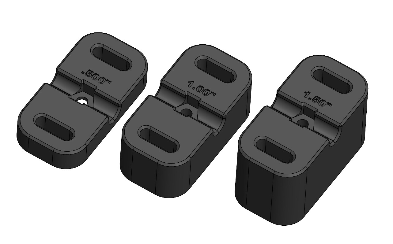 VIBE Shearwater 125 Pod Transducer Spacer Blocks Electronic YAK HOBBY