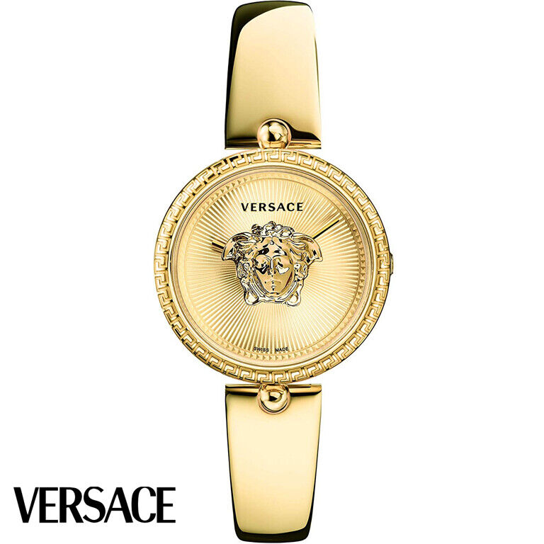 Versace VECQ00618 Palazzo Empire gold Stainless Steel Women's Watch NEW