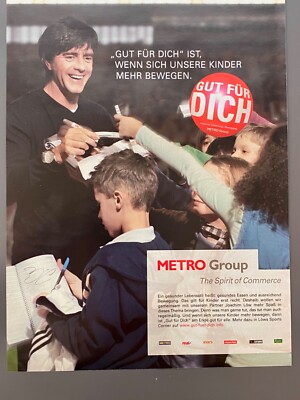 Metro Group Joachim ''Jogi'' Löw 2007 Vintage Ad Werbung Reklame Werbeanzeige