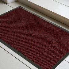 LARGE BARRIER DOOR MAT HEAVY DUTY NON SLIP RUBBER BACK KITCHEN HALLWAY FLOOR RUG