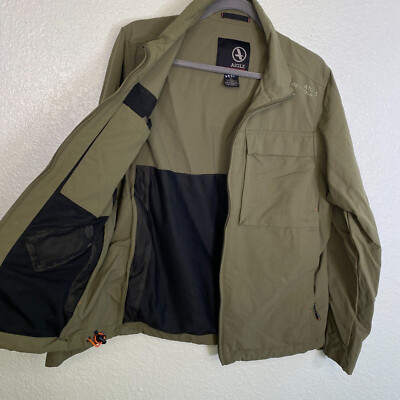 Aigle Jacket + Polartec vest. Men LG Multi Pocket Outdoor Travel jacket.