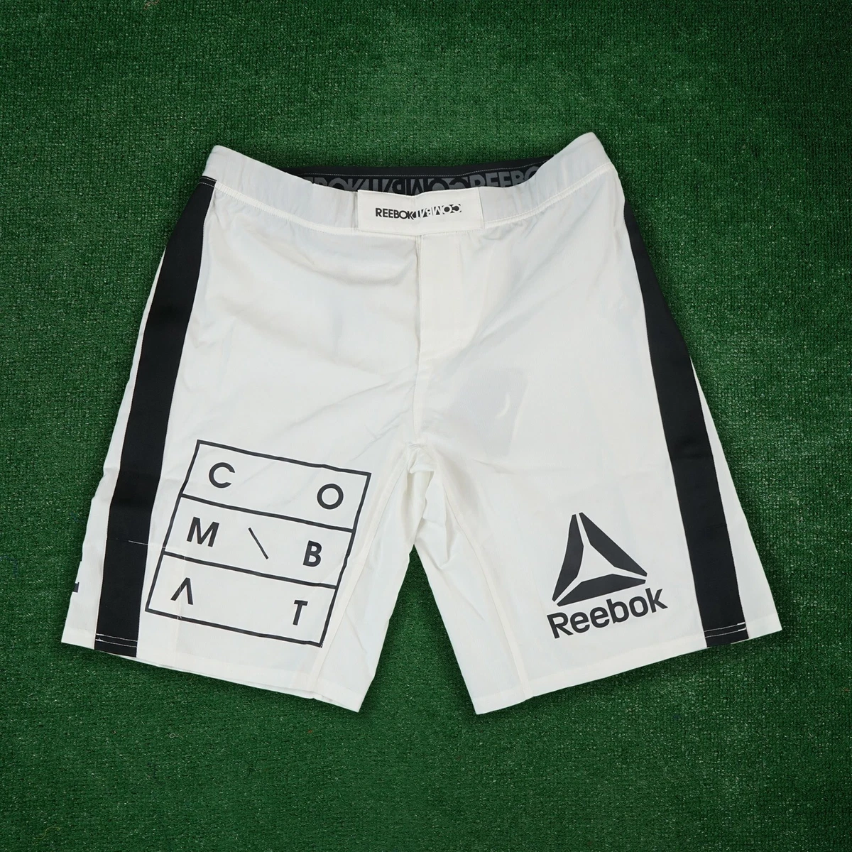 Reebok White Speedwick Performance MMA Hero Training Men's Shorts