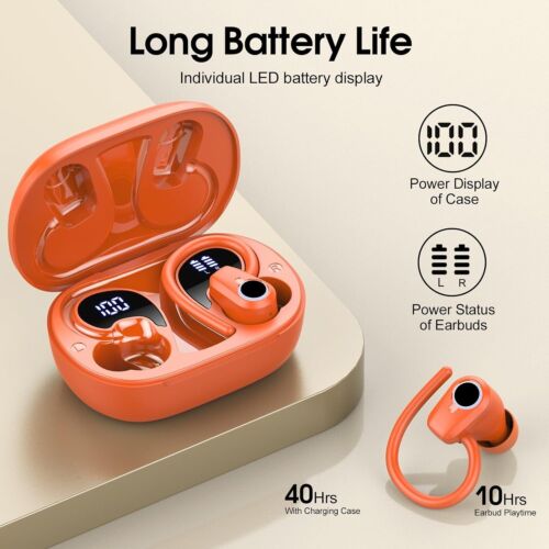 Wireless Earbuds, Bluetooth 5.3,50H Playtime HD Stereo Noise Cancelling Earbuds - Picture 3 of 6